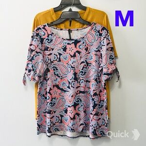 M - New 2 pieces Cathy Short Sleeve Women’s Tops